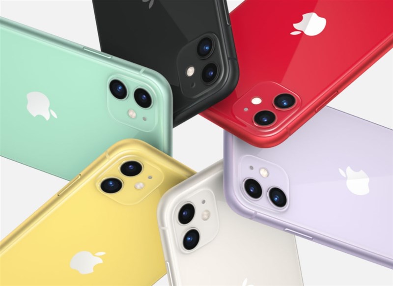 iPhone 11配備A13 Bionic晶片,有6種顏色可供選擇,包括白色、黃色、綠色、黑色、紅色以及紫色,起跳價699美元。(圖取自蘋果公司網頁apple.com)