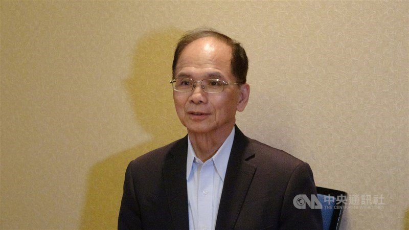 前行政院長游錫堃表示,美國總統川普勇於突破現狀、他的內閣親台人士位居高位,加上美國國會,現在是推動台美建交的好時機,會是「正名制憲入聯」切入口。中央社記者江今葉華盛頓攝 108年9月15日