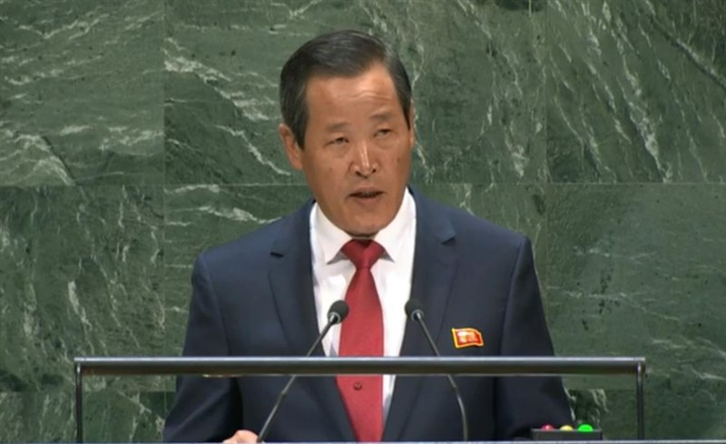 北韓駐聯合國大使金星7日警告,若有任何國家企圖在聯合國安全理事會提出北韓的「自衛措施」議題,北韓不會「坐視」。(檔案照片/韓聯社提供)