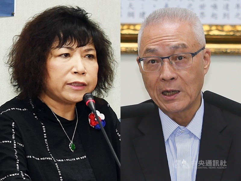 國民黨不分區立委名單13日出爐,根據12日晚間流出的名單,前警大教授葉毓蘭(左)位居首位、黨主席吳敦義(右)第8名。(中央社檔案照片)