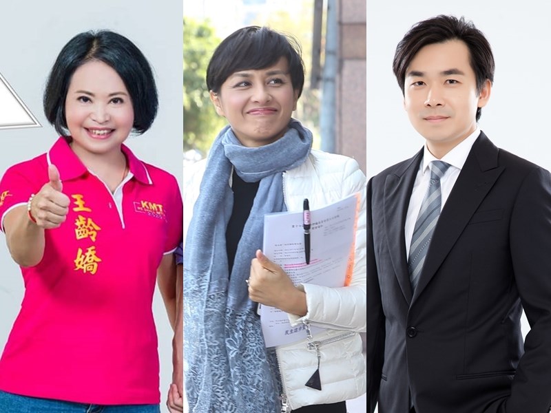 高雄第1選區國民黨派出王齡嬌(左)對上民進黨邱議瑩(中),民眾黨也推出羅鼎城加入選戰。(左右圖取自王齡嬌、羅鼎城臉書facebook.com,中圖為中央社檔案照片)