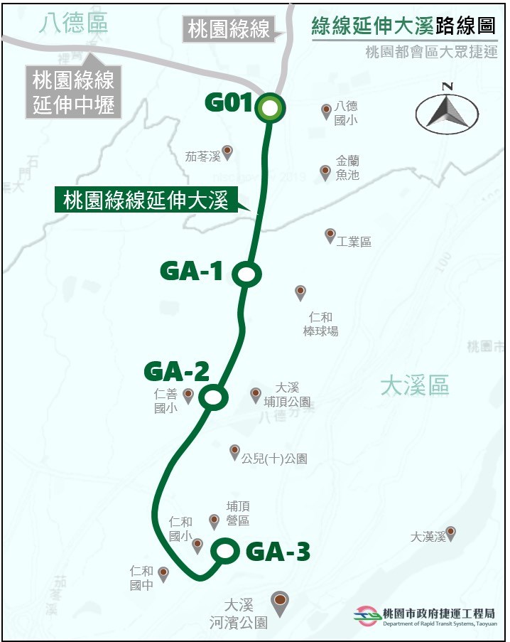 桃捷綠線延伸大溪2020年提交通部審查 生活 重點新聞 中央社cna