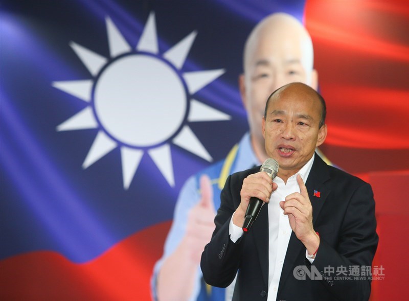 國民黨總統候選人韓國瑜(圖)25日出席全國顧問團成立大會,致詞時呼籲大家全力動員,為中華民國打一場勝仗。中央社記者謝佳璋攝 108年12月25日