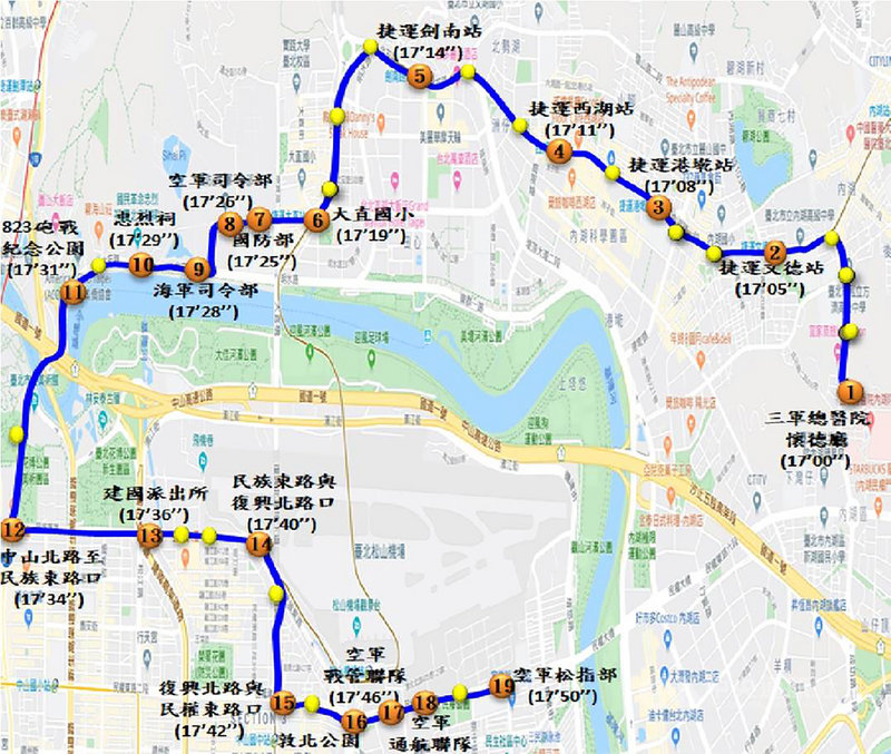 參謀總長沈一鳴上將等8人殉職,國防部12日表示,規劃13日下午5時起,車隊自三總出發,沿途行經北市19處。(國防部提供)中央社記者游凱翔傳真 109年1月12日