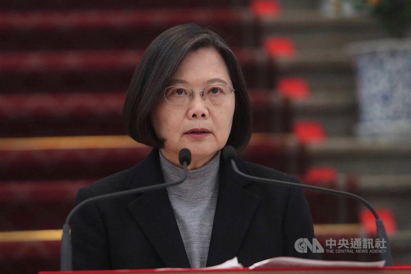 總統蔡英文26日在臉書表示,為全力投入防疫工作,520就職將不會舉辦大型群眾活動。(中央社檔案照片)