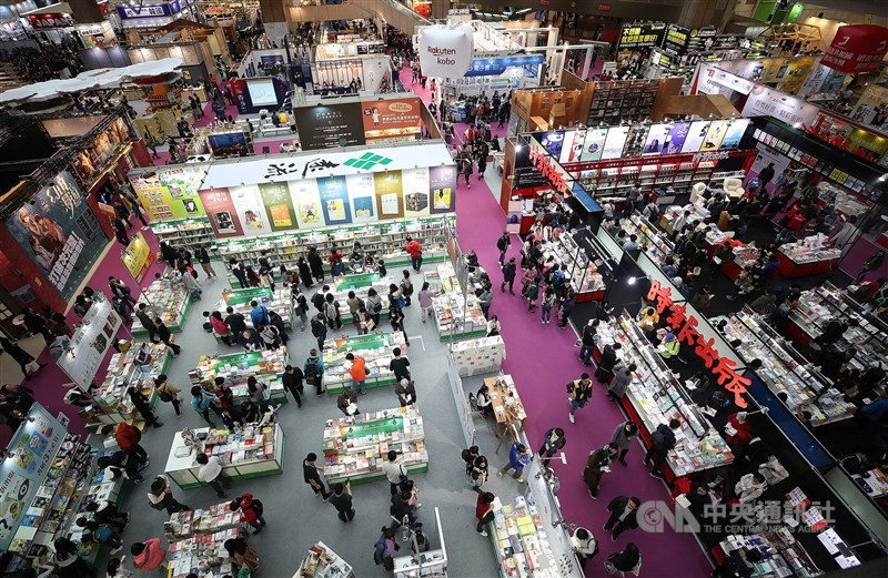文化部18日宣布,原延至5月舉辦的2020台北書展確定停辦。圖為2019年台北國際書展。(中央社檔案照片)