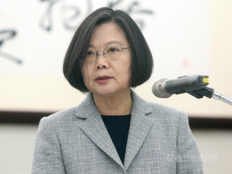 總統蔡英文19日下午將在總統府發表敞廳談話,針對疫情相關發表重要談話,穩定民心。(中央社檔案照片)
