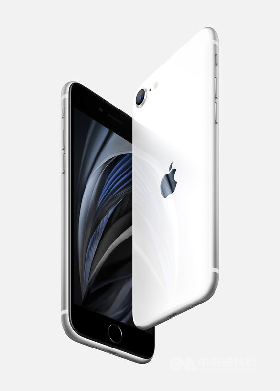 蘋果公司15日發表第2代iPhone SE平價手機,配備4.7吋螢幕、A13仿生晶片、單鏡頭相機及可指紋辨識的Home鍵,售價新台幣1萬4500元起。(蘋果提供)中央社記者吳家豪傳真 109年4月15日