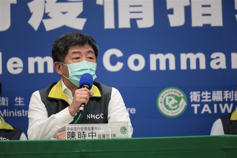 中央流行疫情指揮中心指揮官陳時中表示,擔心社會獵巫或質疑隱匿疫情會影響疫調難誠實,盼社會有同理心。(疫情指揮中心提供)中央社