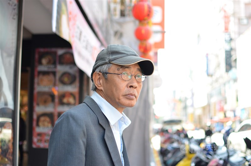 前香港銅鑼灣書店店長林榮基(圖)25日將在台北重開書店,不料他21日上午在中山區吃早餐時,突然遭不明人士潑紅漆。(中央社檔案照片)