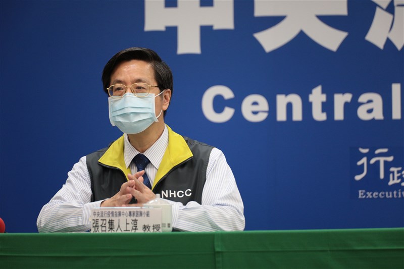 指揮中心專家諮詢小組召集人張上淳表示，至今仍有7名武漢肺炎重症患者在加護病房使用呼吸器救命，但狀況還算穩定。（中央流行疫情指揮中心提供）中央社　