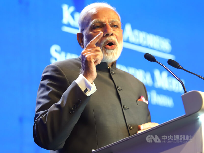 印度總理莫迪最近接受印度一份雜誌專訪時表示，財政議題是印度作為G20輪值主席的關注重點，並暗批某些國家乘他國之危，製造債務陷阱。（中央社檔案照片）