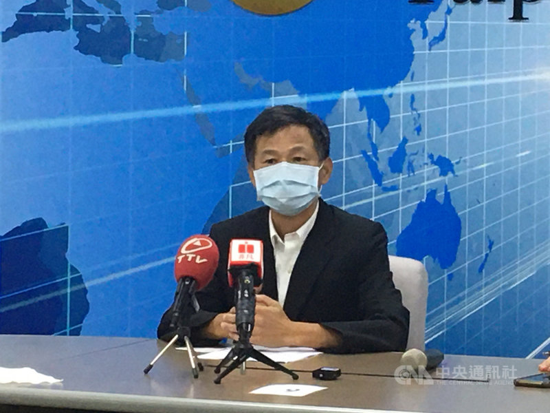 對於廣明光電在美國法院反托拉斯訴訟案,總經理何世池7日下午在櫃買中心重大訊息說明會上首次說明。中央社記者鍾榮峰攝 109年6月7日