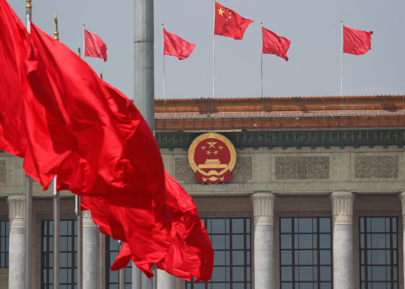 中共20大發言人孫業禮宣布，中共20大16至22日在北京舉行。圖為北京人民大會堂。（中新社）