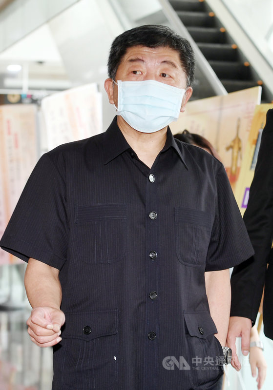 衛福部長陳時中4日上午前往台大國際會議中心,出席第90屆國醫節慶祝大會。中央社記者施宗暉攝 109年7月4日