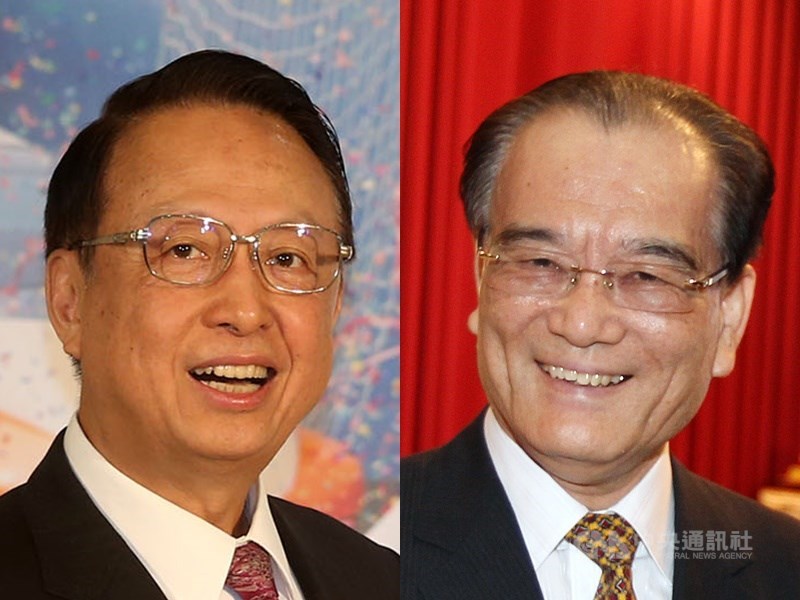 高鐵董事長江耀宗(左)及總經理鄭光遠(右)遭媒體質疑假減薪,用獎金模式補回來。高鐵回應,酬金符合交通部訂定標準。(中央社檔案照片)