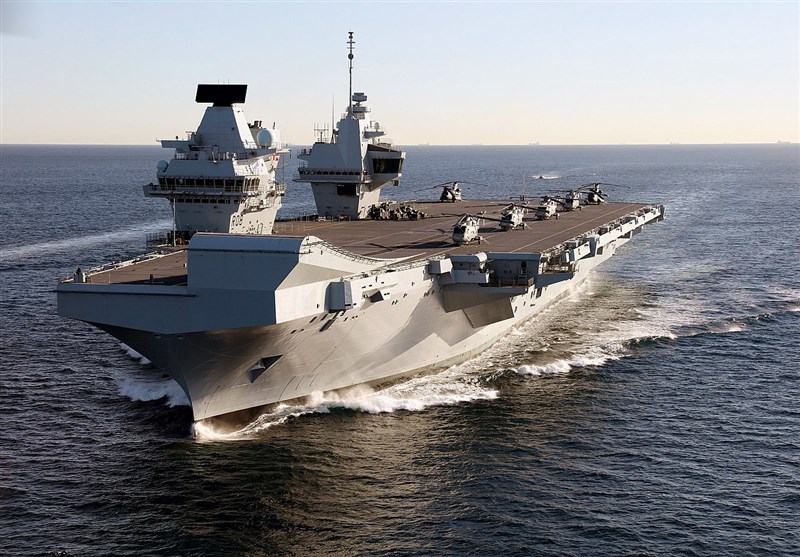 港媒報導,英國軍方正計劃將新航艦伊麗莎白女王號(圖)部署在亞洲。(圖取自維基共享資源;作者Dave Jenkins - InfoGibraltar,CC BY-SA 2.0)