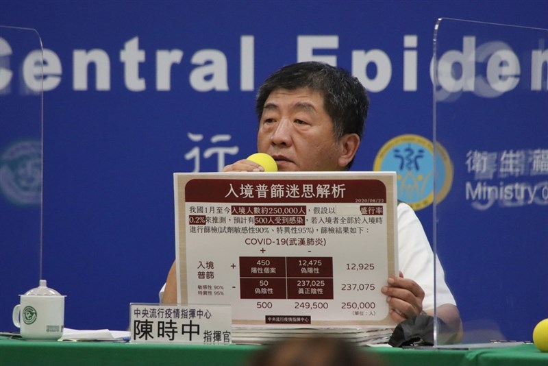 指揮中心指揮官陳時中22日說,若防疫做的對,多做沒問題;但若有問題,多做會有大問題,醫療、航空都會崩潰。(中央流行疫情指揮中心提供)