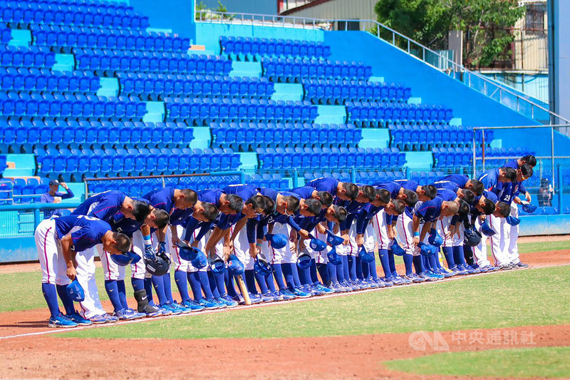 2020未來之星對抗賽持續展開,U18亞洲青棒錦標賽中華培訓隊(圖)23日在台體大棒球場與業餘合作金庫成棒隊交手,U18中培隊終場以0比2吞敗。(中華民國棒球協會提供)中央社記者謝靜雯傳真 109年8月23日