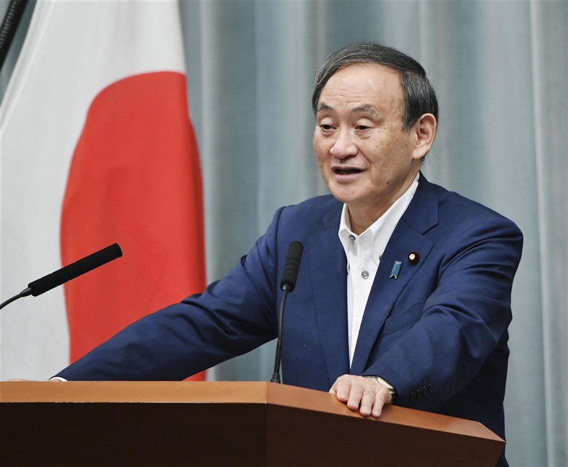 面對決定日本首相安倍晉三接班人的自民黨總裁(黨主席)選舉,內閣官房長官菅義偉預定2日宣布參選。(共同社)