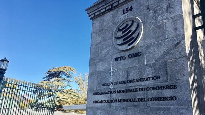 中國日前宣布對台灣展開貿易壁壘調查，首次透過WTO代表團管道通知台灣。圖為WTO總部外觀。（圖取自twitter.com/wto）
