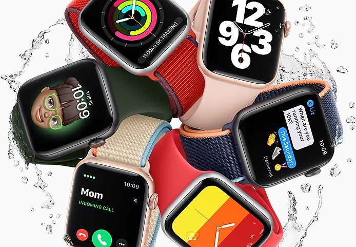 蘋果Apple Watch SE支援「家人共享設定」。(圖取自蘋果公司網頁apple.com/tw)