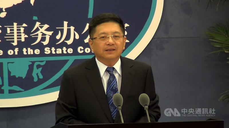 陸委會主委邱太三接受中央社專訪時提出兩岸只要善意諒解,就能務實處理後續事務。中國大陸國台辦21日晚間重申,陸方在「九二共識」共同政治基礎上推進兩岸協商談判,立場沒有任何改變。圖為國台辦發言人馬曉光。(中央社檔案照片)