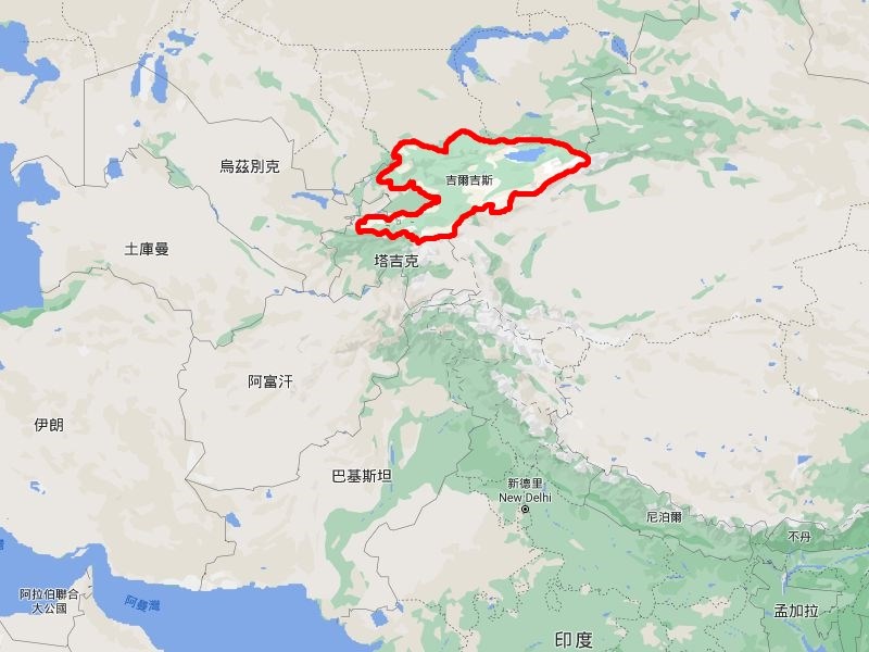中亞國家吉爾吉斯國會選舉後爆發反政府示威。(圖取自Google地圖網頁google.com/maps)