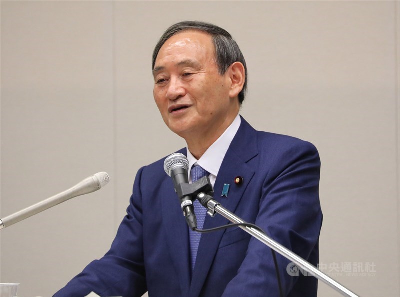 日本2021年將擔任跨太平洋夥伴全面進步協定(CPTPP)輪值主席國,首相菅義偉20日說,日本的目標是擴大CPTPP規模。(中央社檔案照片)