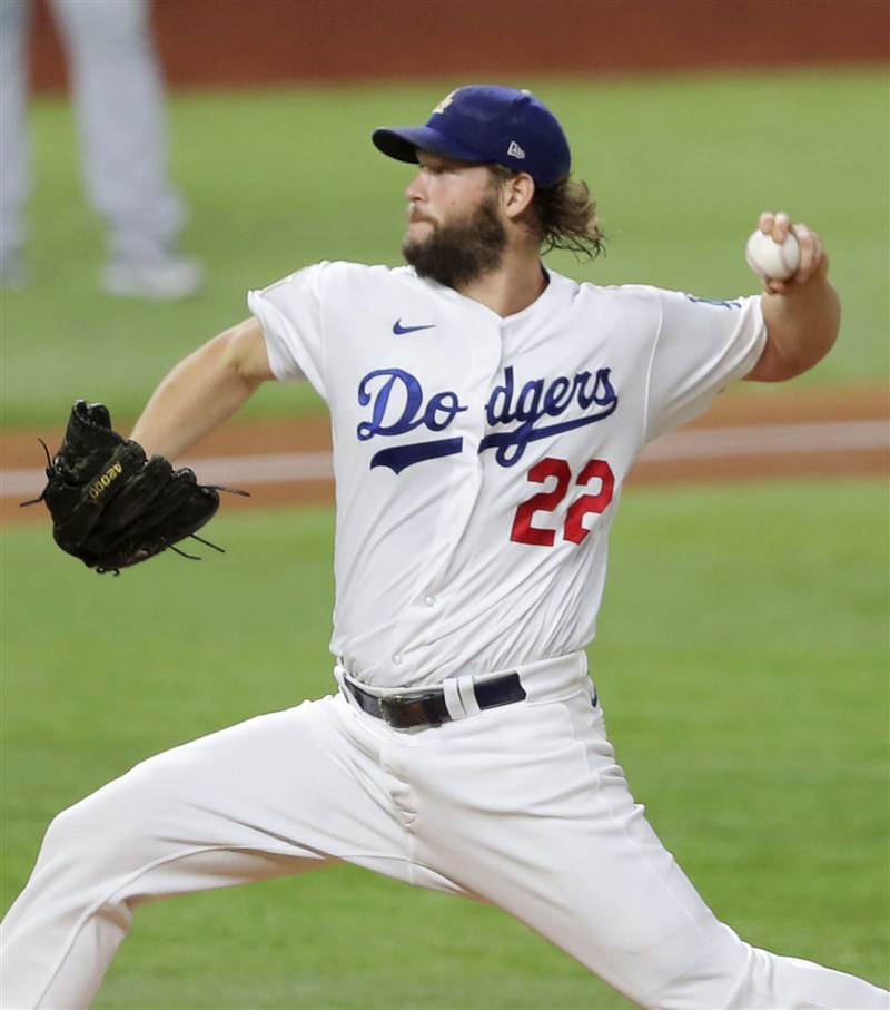 大聯盟季後賽三振王道奇柯蕭 代表我待在強隊 影 運動 中央社cna