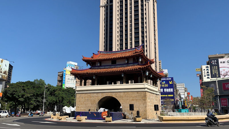 新竹市政府主辦2021年台灣燈會,預計將在錦華公園和東門城設置雙主燈,盼串連舊城區古蹟歷史建築群,以及火車站、護城河、隆恩圳、新竹公園等。中央社記者郭宣彣攝 109年10月31日