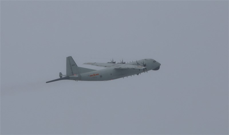 空軍10日發布共機動態,1架運8反潛機上午侵犯台灣西南防空識別區,空軍派遣空中兵力應對、廣播驅離、防空飛彈追監。(圖取自國防部網頁mnd.gov.tw)