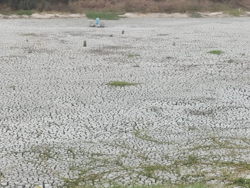 金門縣自來水廠16日表示,今年降雨量少,評估全島13座湖庫目前蓄水量僅總量一半,水情告急,雖然金門有中國大陸的水源支應,仍要呼籲民眾一起省水抗旱。(民眾提供)中央社記者黃慧敏傳真 109年11月16日