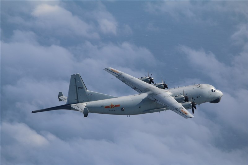 空軍25日發布共機動態,共軍1架運8反潛機侵犯台灣西南防空識別區。(圖取自國防部網頁mnd.gov.tw)