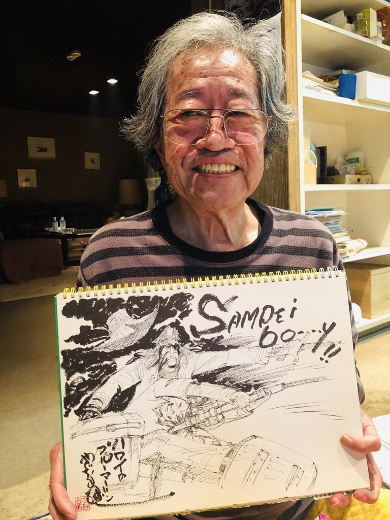 日本漫畫家、「天才小釣手」作者矢口高雄(本名高橋高雄)20日因胰臟癌逝世,享壽81歲。(圖取自twitter.com/yaguchi_takao)