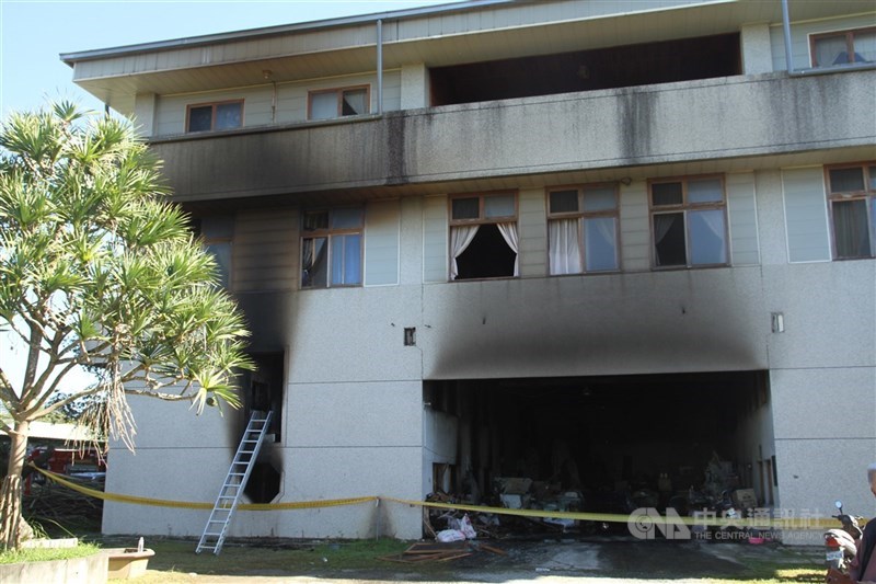 台南市玉井區真理家族前輩堂2019年12月14日凌晨遭21歲男子曾文彥縱火,造成7人死亡,台南地方法院2020年12月31日判處曾文彥死刑。(中央社檔案照片)