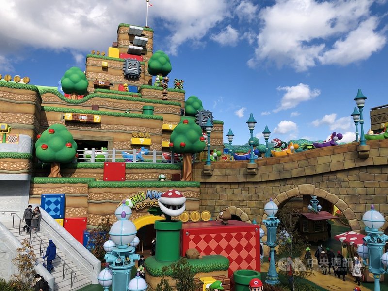 大阪環球影城(USJ)全新園區「超級任天堂世界」,虛實完美結合,讓人意猶未盡。中央社記者魏紜鈴大阪攝 110年1月13日