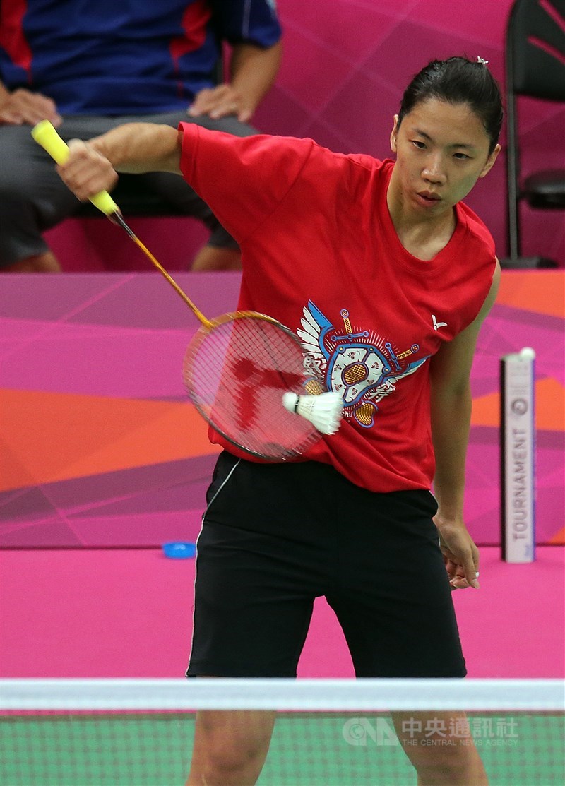 香港媒體爆料,世界羽球聯盟13日公布泰國羽球公開賽驗出武漢肺炎病毒呈陽性反應的其中1人,是前台灣雙打世界球后程文欣(圖)。(中央社檔案照片)