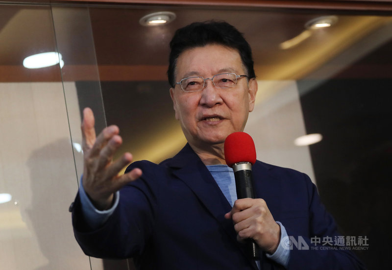 外傳資深媒體人趙少康支持國民黨主席江啟臣連任,趙少康(圖)5日上午接受媒體訪問時表示,江啟臣沒有在會面過程中尋求他的支持,他也沒有說會支持江啟臣。中央社記者裴禛攝 110年2月5日