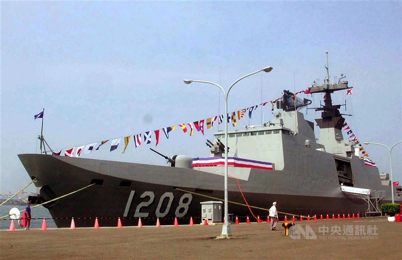 拉法葉艦案,最高法院總計裁准沒收本金新台幣4億8719萬餘美元。圖為拉法葉艦。(中央社檔案照片)