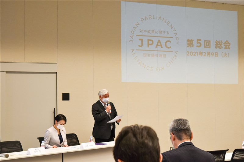 日本跨黨派「對中政策相關國會議員聯盟」9日聲明譴責中國在新疆嚴重侵害人權、對少數民族犯下「種族滅絕」及違反人道罪;聯盟主張國際社會應合作調查真相。(圖取自twitter.com/Japan_pac)
