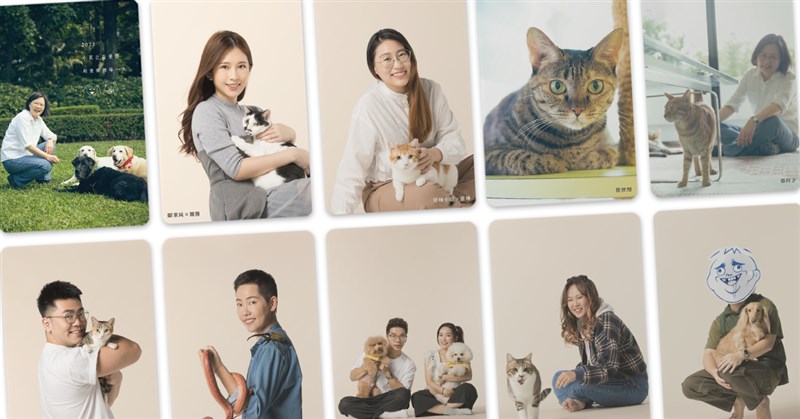 總統蔡英文聯手網紅募得200萬元捐贈動保團體,她在年前邀請網紅好友到家裡聚會。(圖為公益年曆宣傳照,取自募資平台網頁zeczec.com)