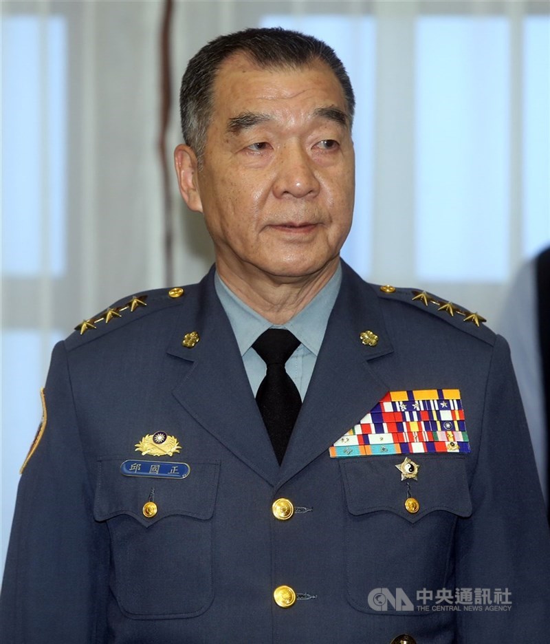 出身陸軍的邱國正將接任國防部長,他在蔡政府任內屢次臨危受命,獲高層信任。(中央社檔案照片)