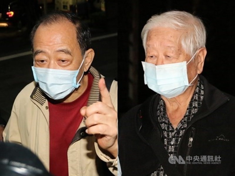 軍情局少將岳志忠(右)、上校張超然(左)等人退役後捲入共諜案,北檢20日依國家情報工作法等罪起訴。(中央社檔案照片)