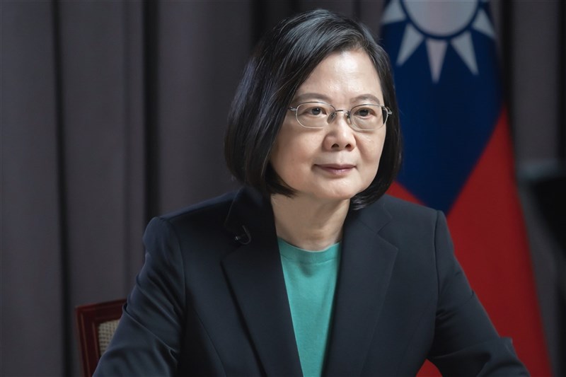 總統蔡英文(圖)獲選泰國「曼谷郵報」年度傑出女性,總統府表示,總統獲選代表台灣人民團結防疫的成績再一次獲得世界肯定。(總統府提供)