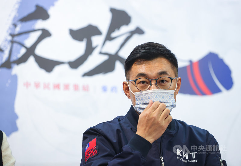 國民黨青年部3日舉辦「民主扎根計畫啟動暨青年願景營發布」記者會,黨主席江啟臣(圖)出席。中央社記者謝佳璋攝 110年3月3日