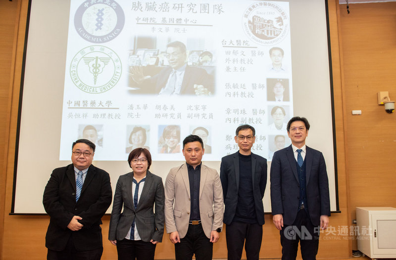 中研院研究團隊近日與中國醫藥大學合作,破解胰臟癌細胞訊息傳遞機制,並合成多胜肽分子,可阻斷致癌訊號傳遞,抑制癌細胞生長轉移。(中研院提供)中央社記者吳欣紜傳真 110年3月4日