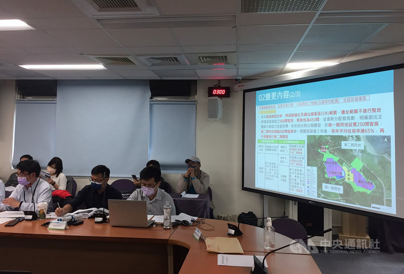 行政院環境保護署5日召開「台東都蘭灣黃金海休閒渡假村開發計畫環境現況差異分析及對策檢討報告暨變更內容對照表」專案小組第2次初審會議,環評委員因遺址未試掘等疑義,決議開發單位需補正資料再審。中央社記者楊淑閔攝 110年3月5日