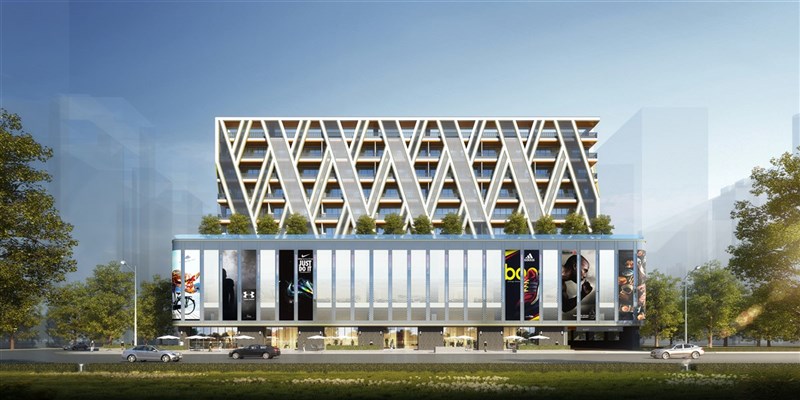 高雄市政府BOT方式辦理凹子底停車場複合式開發,由民間業者投資興建複合式商業空間並供給停車位,既能讓民間參與公共建設也引進資金活絡商業。(高市府交通局提供)中央社記者王淑芬傳真 110年3月16日