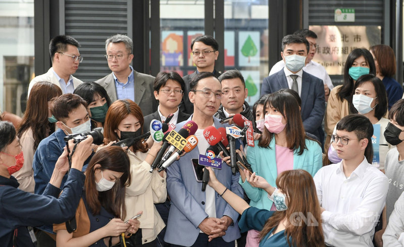 前國民黨主席朱立倫18日表示,沒有2022,就絕對沒有2024,打贏2022國民黨才有未來。(朱立倫辦公室提供)中央社記者劉冠廷傳真 110年3月18日